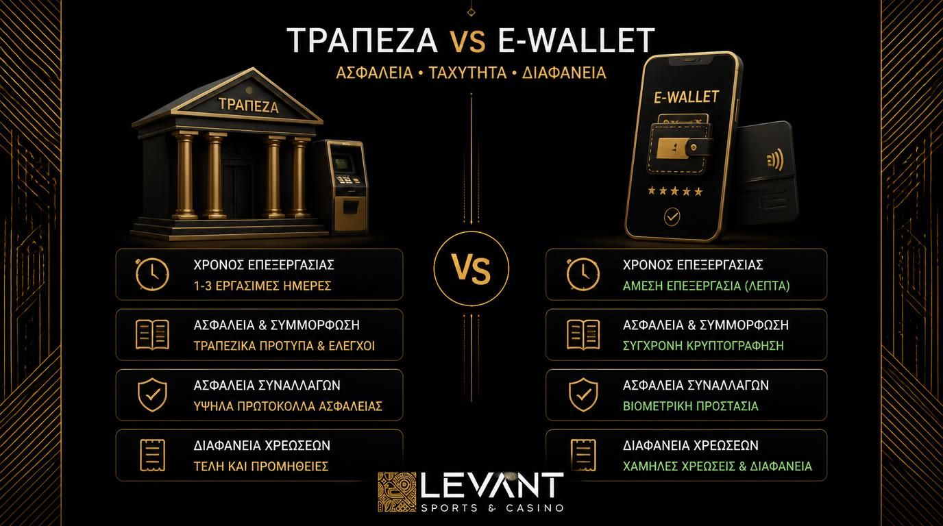 Τράπεζα vs e-wallet – ασφάλεια, ταχύτητα, διαφάνεια